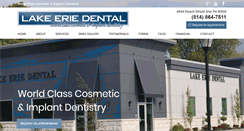 Desktop Screenshot of lakeeriedental.com